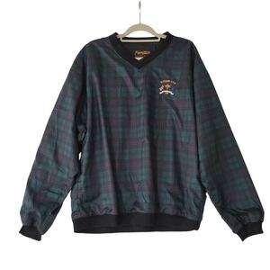 Vtg Forresters L Ryder Cup Oak Hill Windbreaker Pullover Jacket 95 Golf Plaid